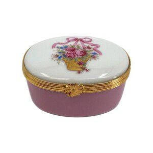 Limoges White Pink Vintage Floral Box | Any Occasion Decor